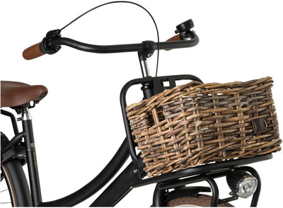 FAST RIDER Fastrider Zeno Fahrradkorb Vorne Rattan, Fahrrad Korb für Vorne für Einkaufs- oder Bücher