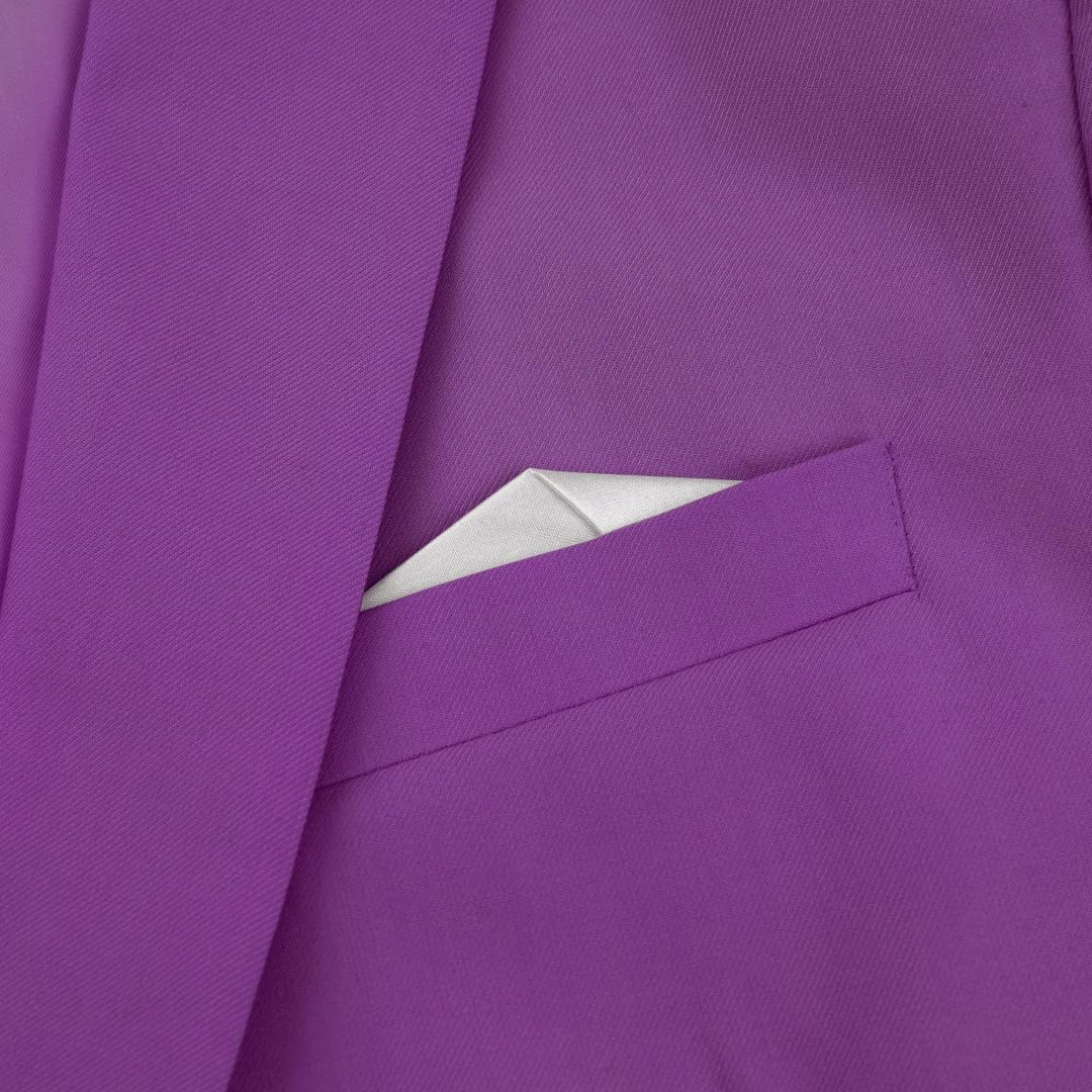 YOUTHUP Herren 3 Teilig Anzug Slim Fit Formell Anzüge 1 Knopf Herrenanzug für Business Hochzeit XXL
