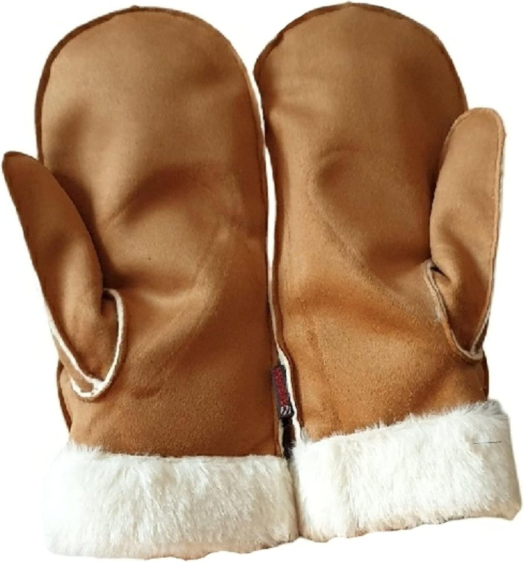 AXELENS Fäustlinge Winterhandschuhe Damen Braun, Braun