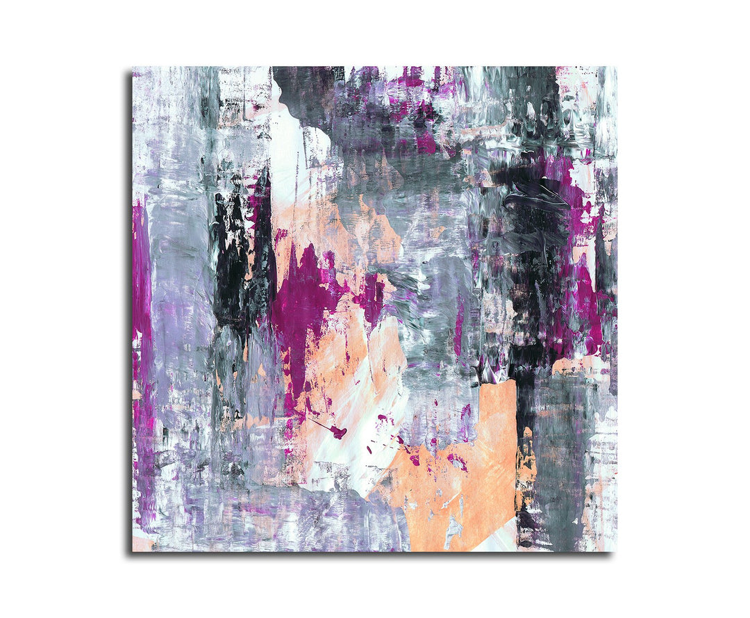 Paul Sinus Art Modernes Wandbild Abstrakt006_60x60cm Abstrakte Kunst Kunstdruck auf Leinwand Zeitlos