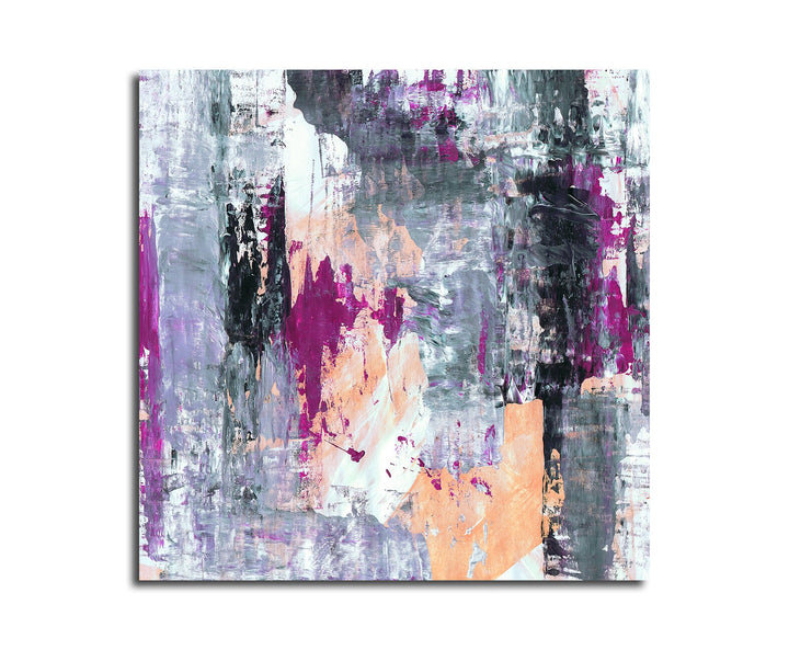 Paul Sinus Art Modernes Wandbild Abstrakt006_60x60cm Abstrakte Kunst Kunstdruck auf Leinwand Zeitlos