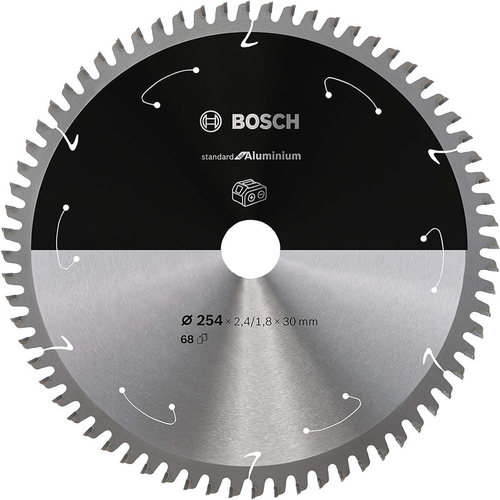 Bosch Professional 1x Kreissägeblatt Standard for Aluminium (Aluminium, Sägeblatt Ø 254 x 30 x 2,4 m