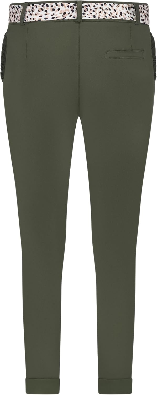 Mississhop Female Damen Stretch Klassische Chino Hose M Grün, M Grün