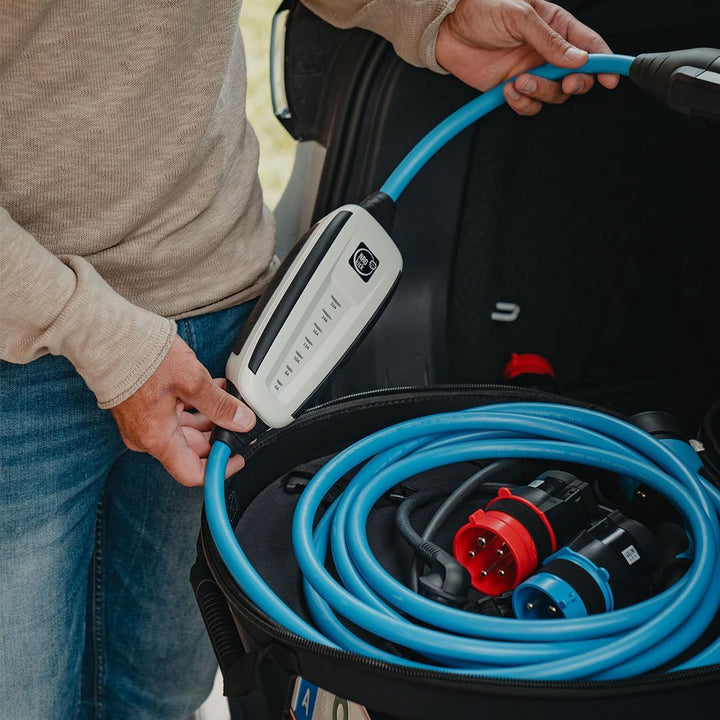 NRGkick 32A 5.0m Set Optimal / mobile Wallbox ohne Installation / Ladegerät für Elektrofahrzeuge / i