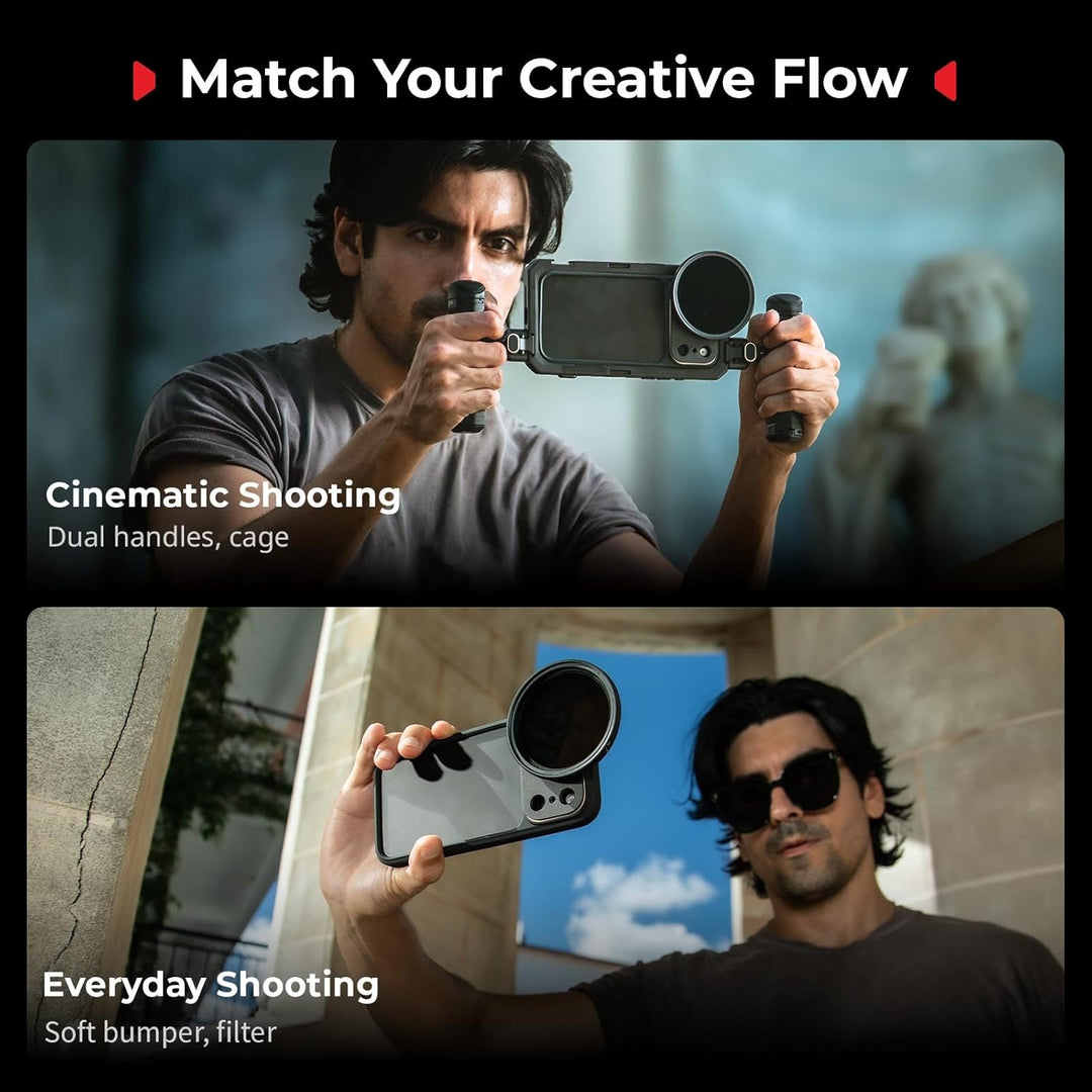 SMALLRIG Mobile Cage für iPhone 17 Pro Max, Hülle mit T-Mount-Objektivrückplatte und 17-mm-Objektivg