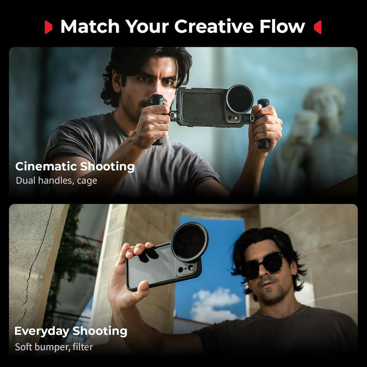 SMALLRIG Mobile Cage für iPhone 17 Pro Max, Hülle mit T-Mount-Objektivrückplatte und 17-mm-Objektivg