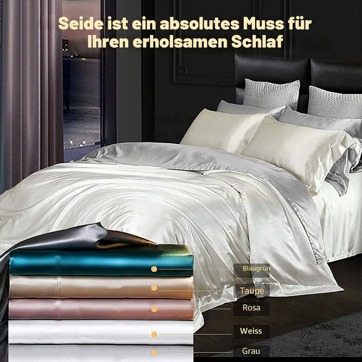 Kissenbezug aus Naturseide, hypoallergen, 22 Momme, 100% Seide, 600 Fäden, mit verdecktem Reissversc