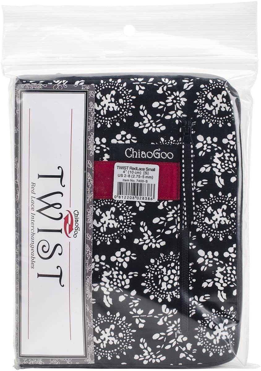 chiaogoo Nadelset auswechselbare Nadelspitzen Twist RED LACE Edelstahl Small, Durchsichtig, 2,75-5,0