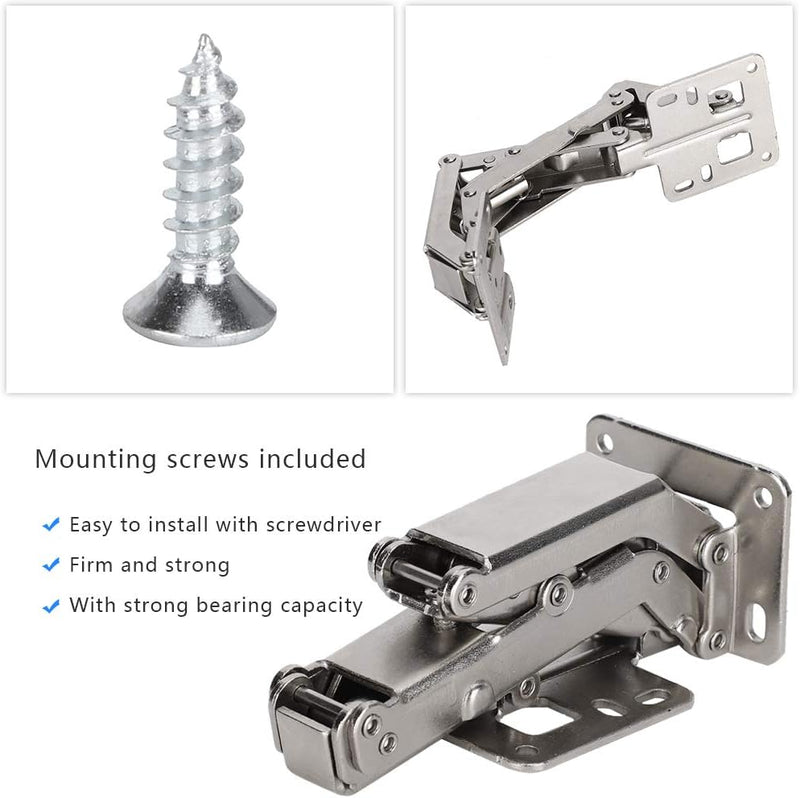 Cikonielf 3 Stück Aufschraubscharnier Tür Scharniere mit Öffnungswinkel 165-180° Schränke Türscharni