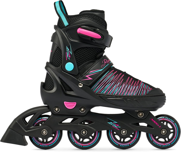 Raven Verstellbare 2in1 Inlineskates-Schlittschuhe Allure - Kugellager Abec7 - DSAS - Double-Shock-A