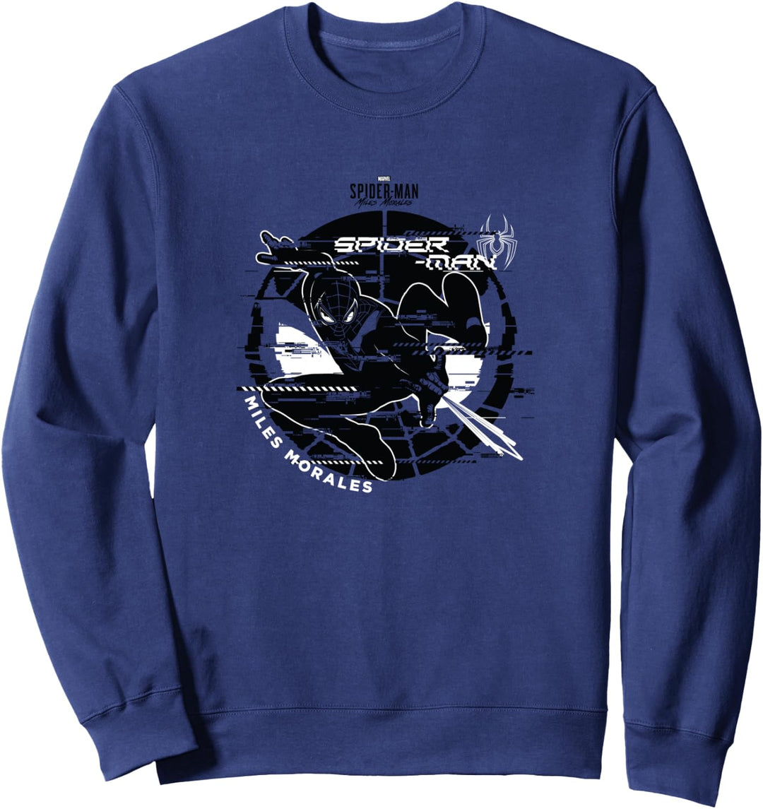Marvel Spider-Man: Miles Morales Glitch Circle Sweatshirt