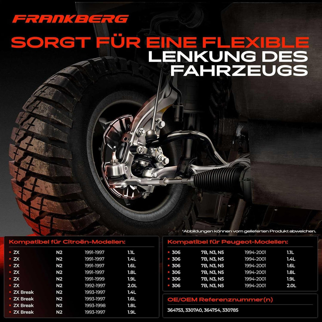 Frankberg Achsschenkel Radlagergehäuse komplett Vorderachse Rechts Kompatibel mit Berlingo 1996-2011