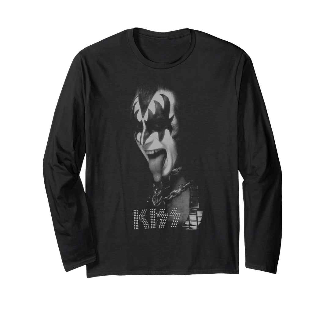 KISS - Gene Schwarz-Weiss Langarmshirt