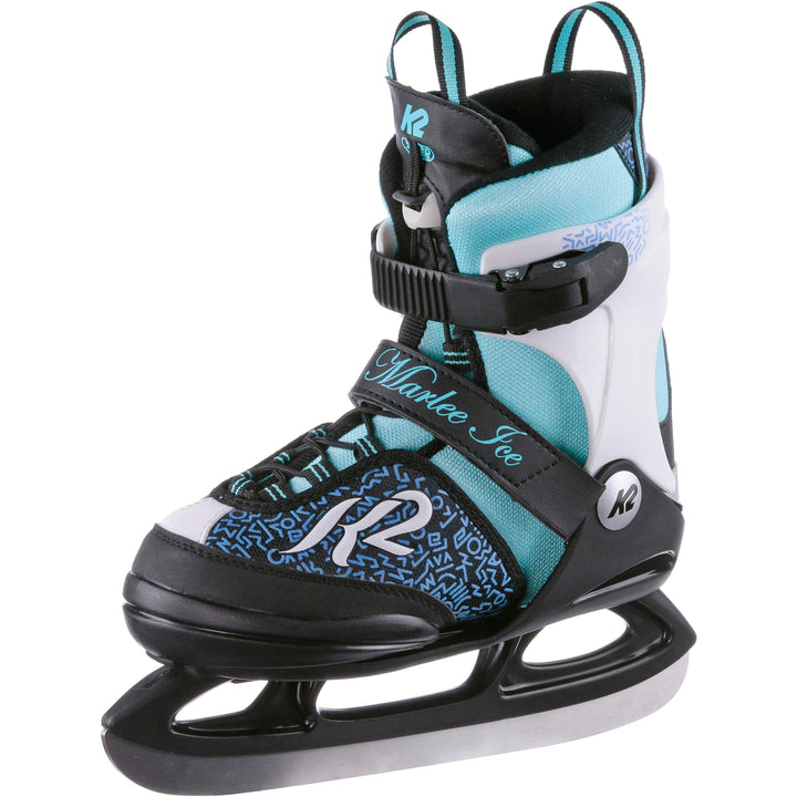 K2 Mädchen Marlee Ice Skates XS (EU: 26-31 / UK: 7-11 / US: 8-12) Single black - blue - light blue,