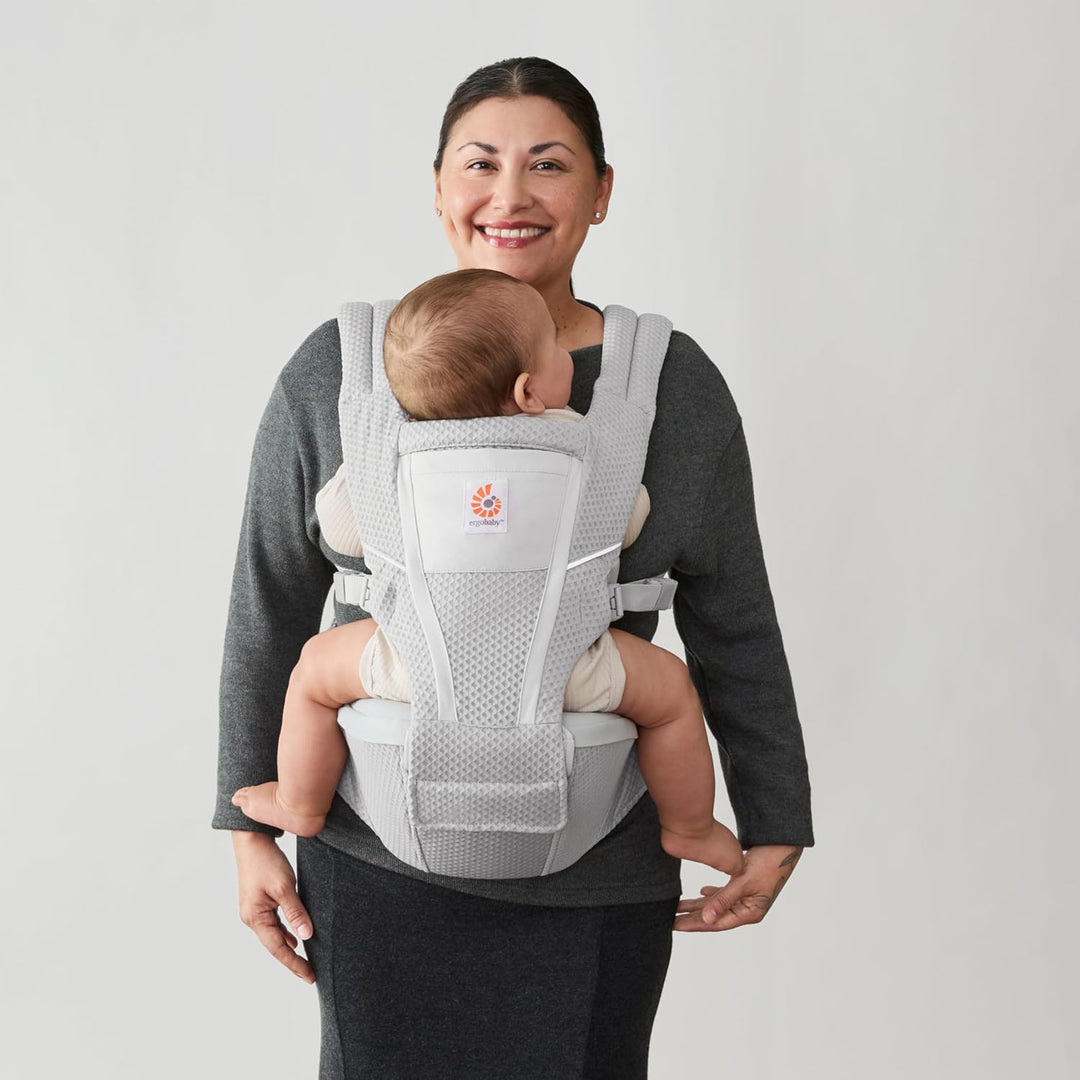 Ergobaby Alta Hip Seat Babytrage mit Babyhüftsitz für Babys und Kleinkinder ab 4 Monaten (5,5 kg - 2