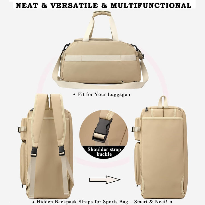 Sporttasche Damen Herren Reisetasche, Sportrucksack Kleine Gym Duffer Bag Sport Tasche Weekender Bag