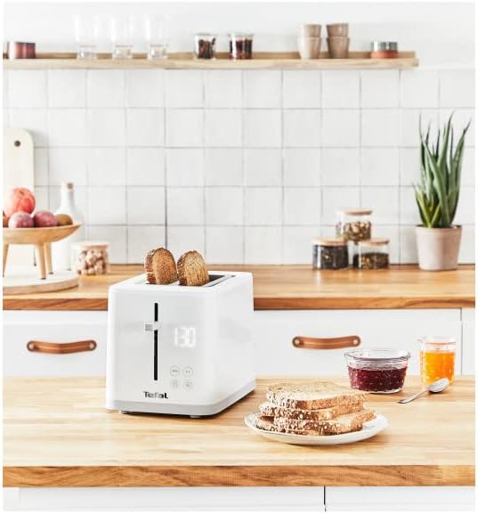 Tefal TT6931 Sense Toaster | 7 Bräunungsstufen | Digitaldisplay | Countdown | Aufwärmen/Auftauen | K