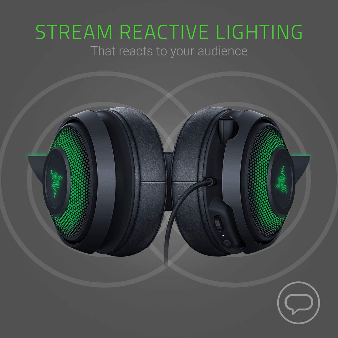 Razer Kraken Kitty Edition - Gaming-Headset (Chroma-Beleuchtung, Verkabelt für plattformübergreifend