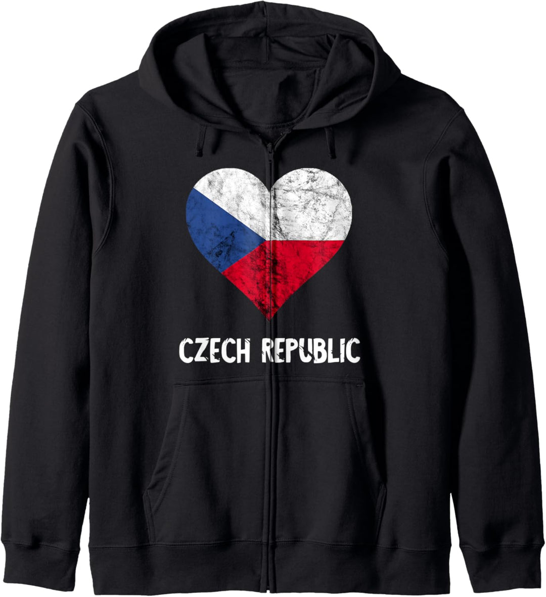 Tscheche Herz Tschechien Czech Republic Tschechisch Czechia Kapuzenjacke
