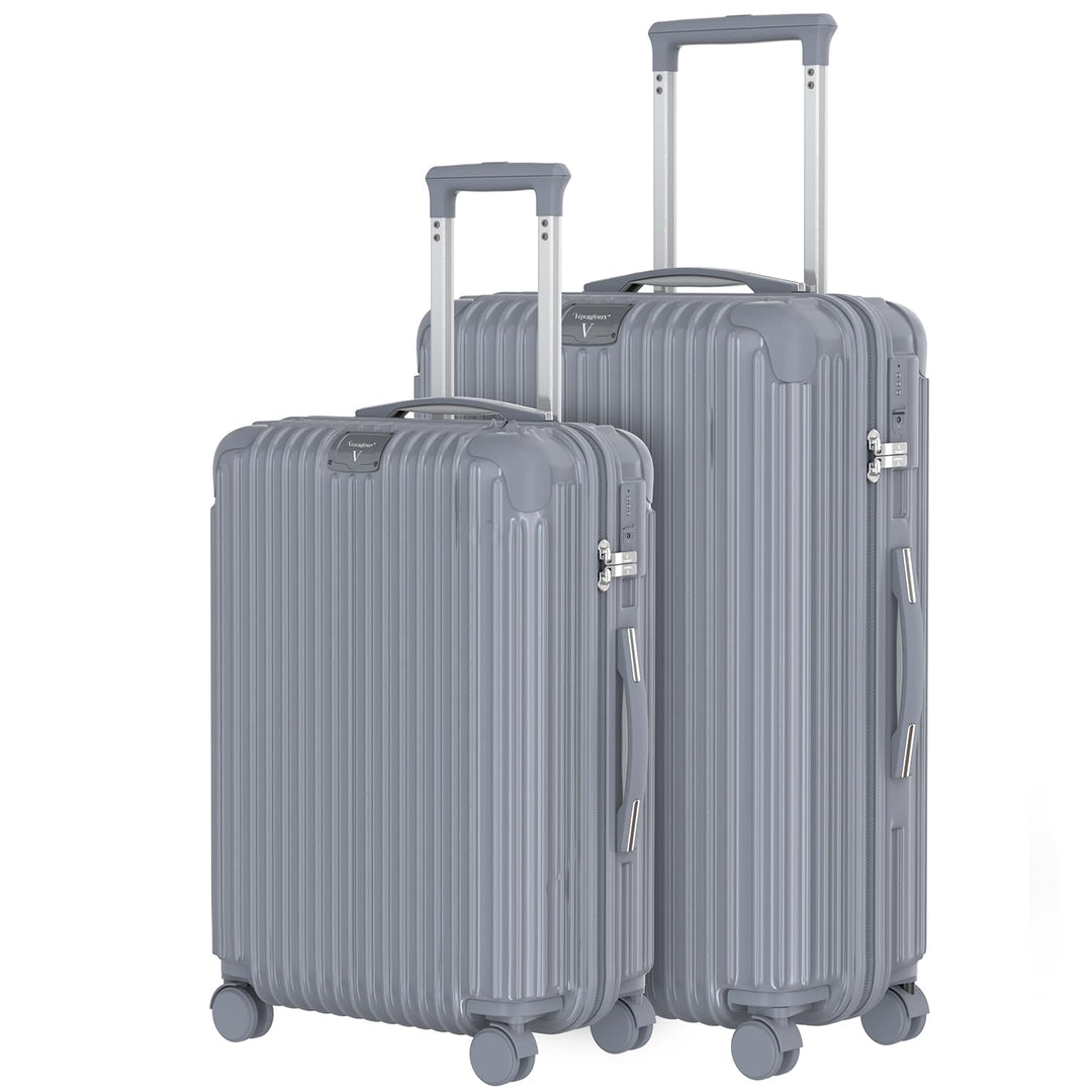 Voyagoux Kofferset 2 teilig - 72L & 116L, Hartschalenkoffer mittelgross und Klein, Rollkoffer, TSA-S