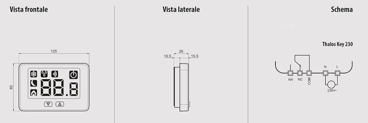 Vemer Spa ve720900 Thermostat, Weiss Bianco, Bianco