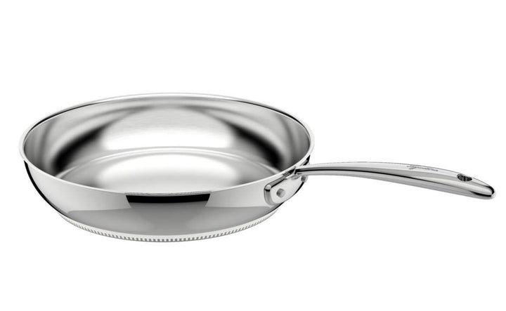 Lagostina Accademia Lagofusion Pfanne aus Edelstahl 18/10 mit Langem Griff, 24 cm Ø, Pfanne für Indu