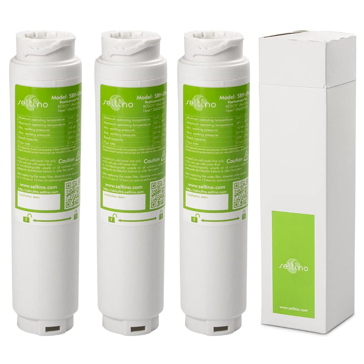 3x Seltino SBH-Ultra service Kühlschrank Wasser Filter für Bosch Siemens Neff Miele wie UltraClarity
