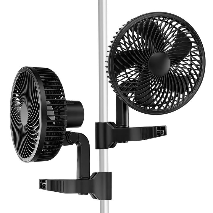 XIIW Grow Ventilator Oszillierend mit Clip, EC-Motor, 10 Stufen, 300 cm Kabel, 15 cm Durchmesser, 54