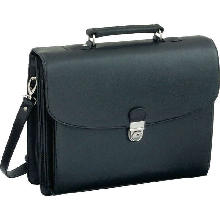 Alassio 92011 - Aktentasche FORTE, aus Lederimitat, ca. 40 x 33,5 x 13 cm, schwarz