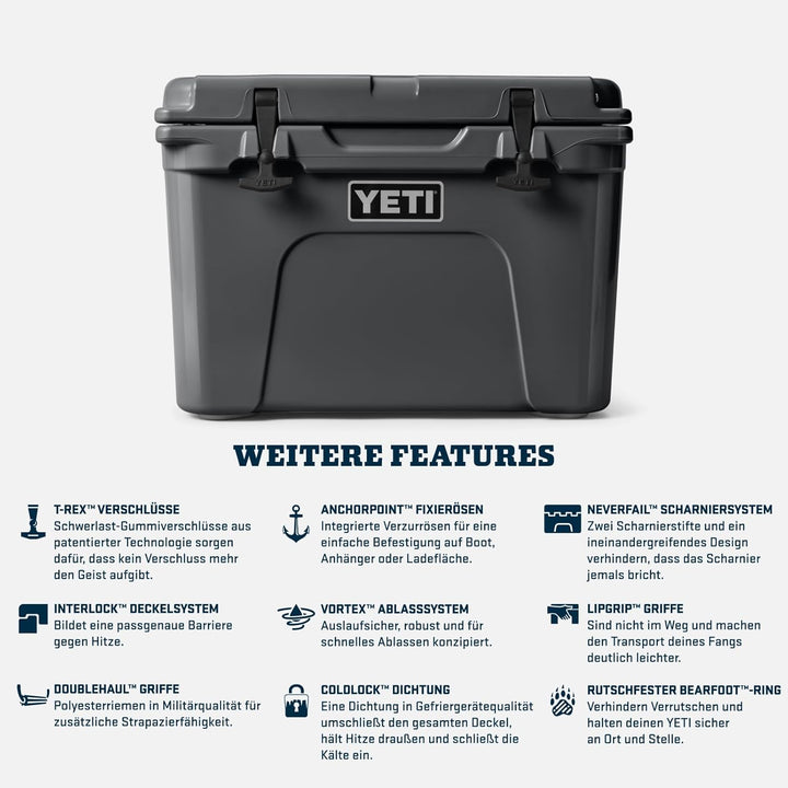 YETI Tundra Kühlbox, 35 Charcoal, Charcoal