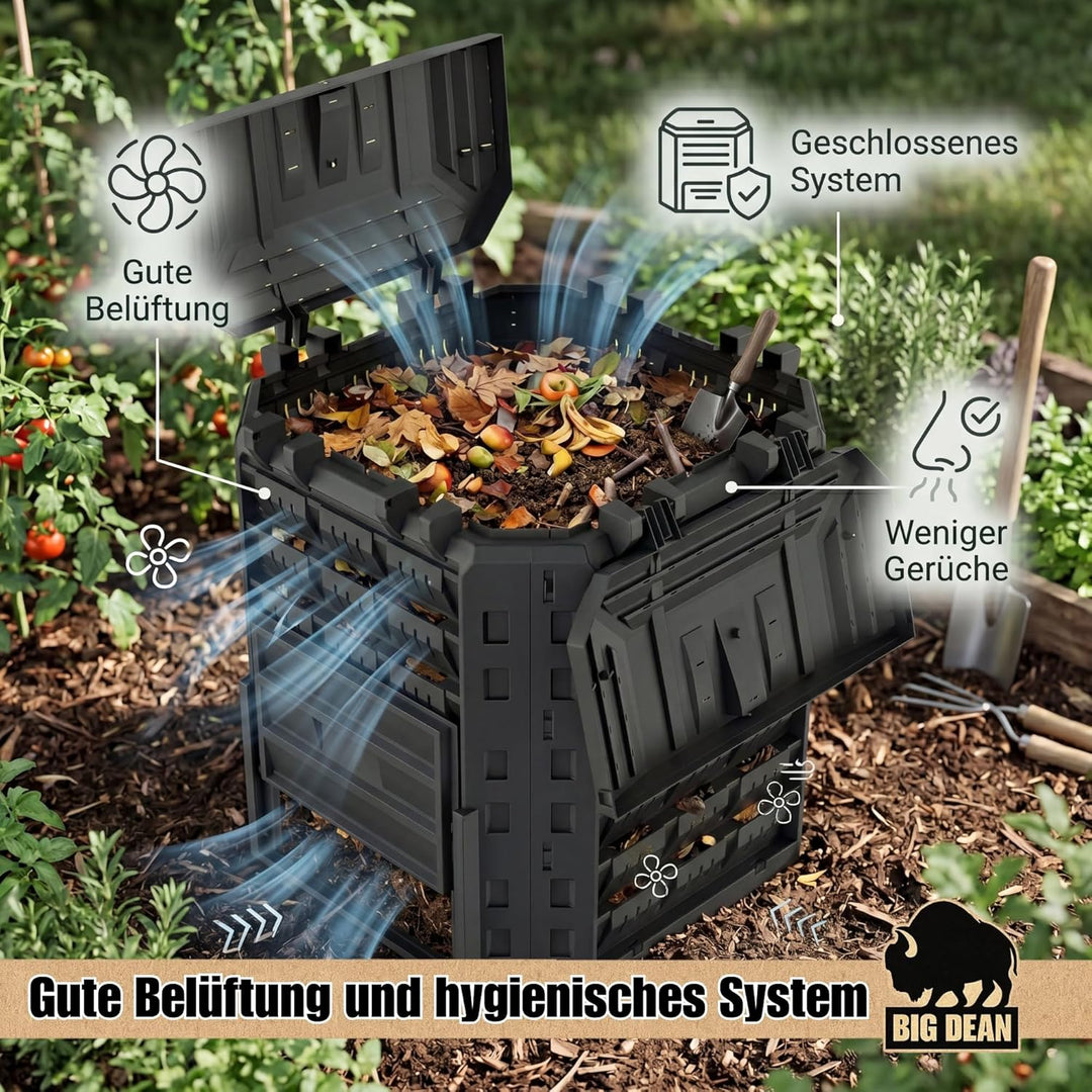 Komposter Garten 310 Liter Made in Europe