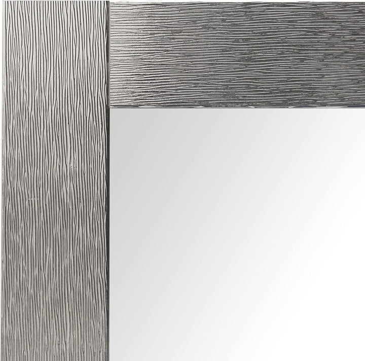 ARHome Spiegel Luxury, 76 x 56 cm, Poliert Silber, Wandspiegel, Made in Italy 76 x 56 Silber Glänzen