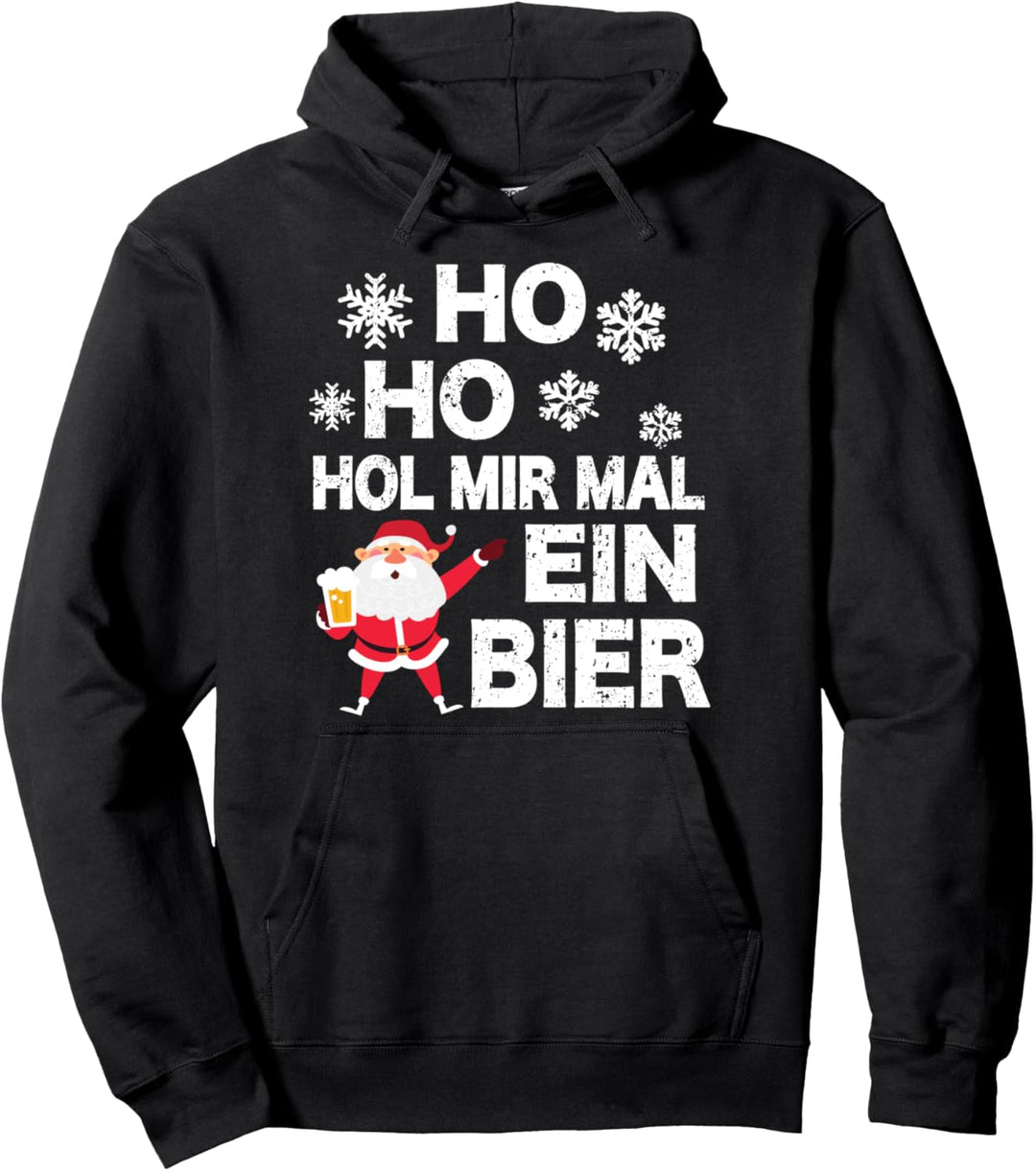 Santa Claus Adventskalender Bierkrug Bier Weihnachtsmann Pullover Hoodie