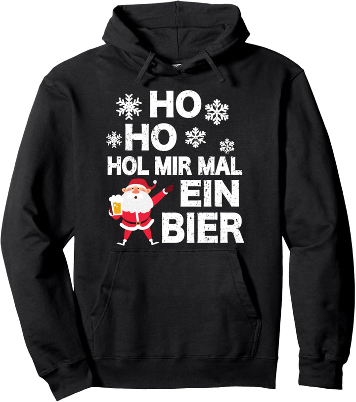 Santa Claus Adventskalender Bierkrug Bier Weihnachtsmann Pullover Hoodie
