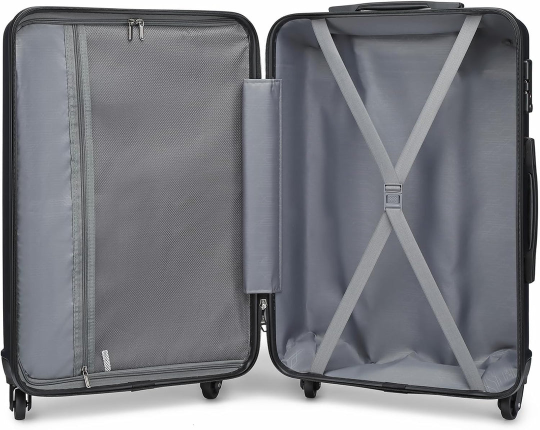 KONO Gepäck-Sets Kofferset Hartschale Koffer Reisekoffer Set 3 teilig Hartschalenkoffer Rollkoffer S