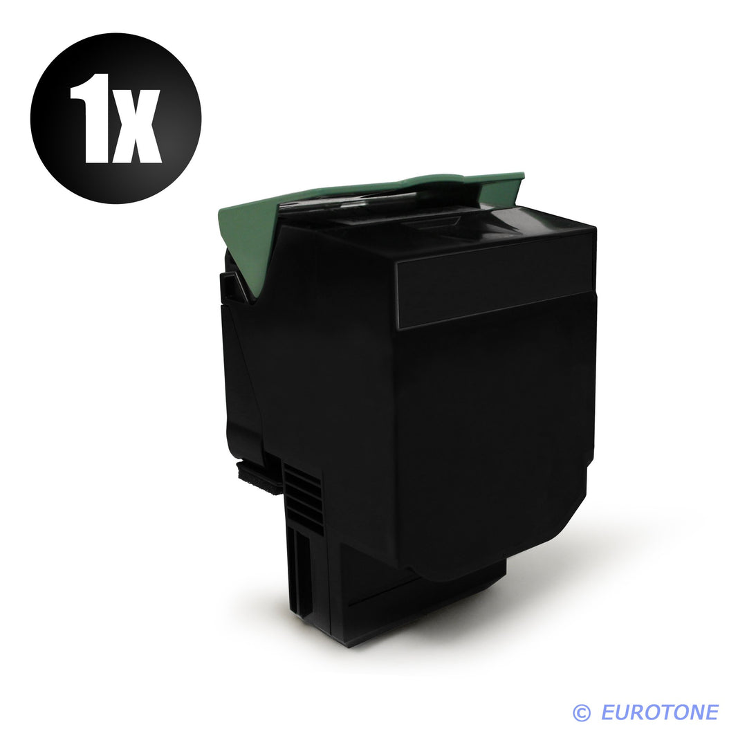 Eurotone Kompatibler Toner SCHWARZ XXL für Lexmark CX310 CX410 CX510 Drucker - ersetzt 80C20K0 / 802
