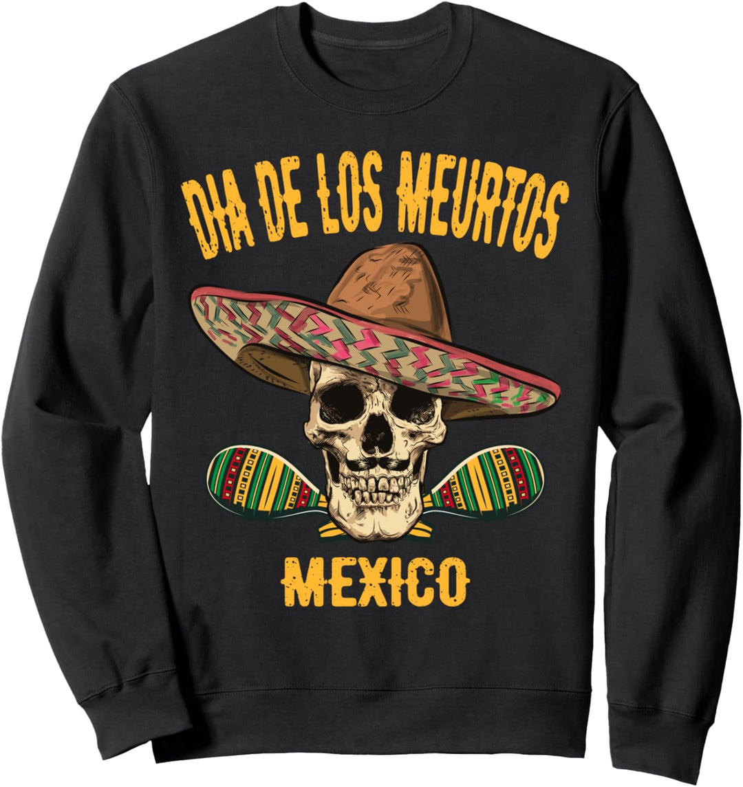Zuckerschädeltag der Toten Feier Blumenmuster Sweatshirt