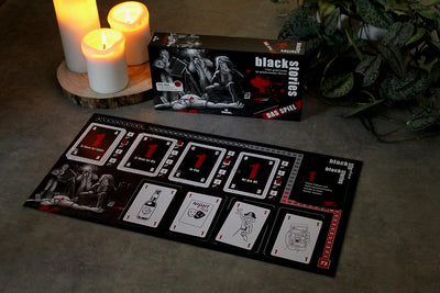 moses. 90083 Black Stories Das Spiel, offizielles Brettspiel zur Kult-Rätselreihe, Krimispiel mit 20