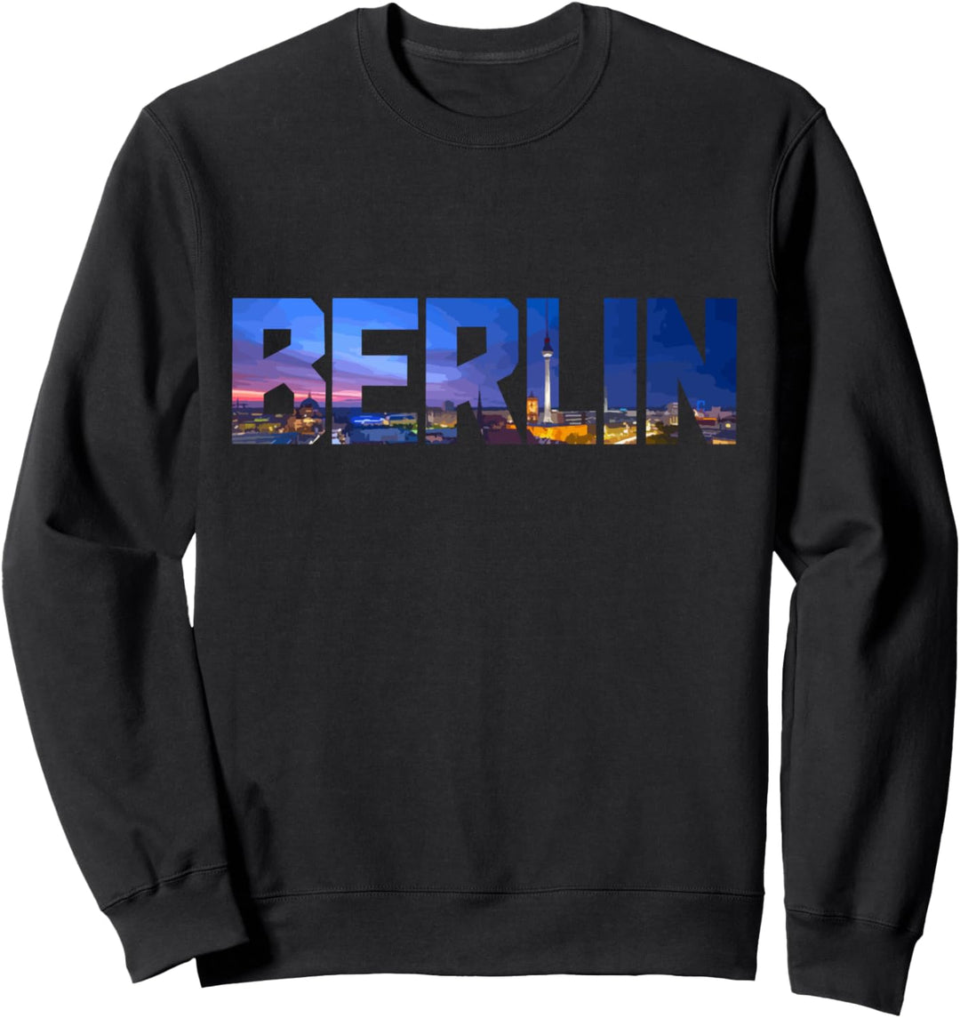 Berlin Skyline Deutschland Vintage Souvenir Sweatshirt
