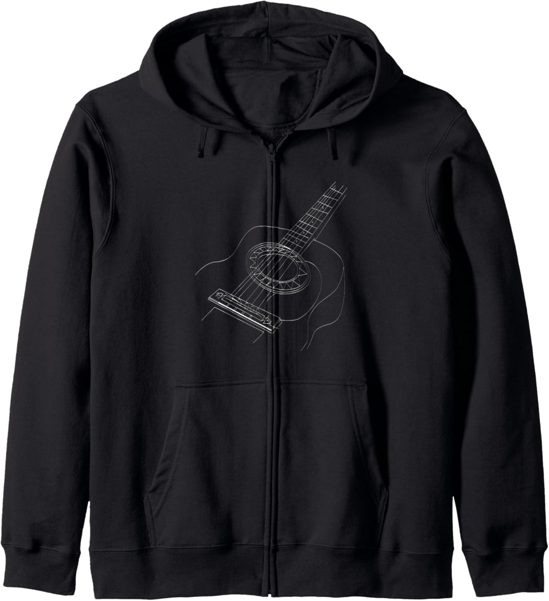 Acoustic Guitar Rock N' Roll Music Kapuzenjacke