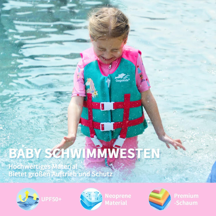Gogokids Kinder Schwimmweste Float Jacket – Kleinkind Badeanzug Assist Bademode Schwimmtraining Auft