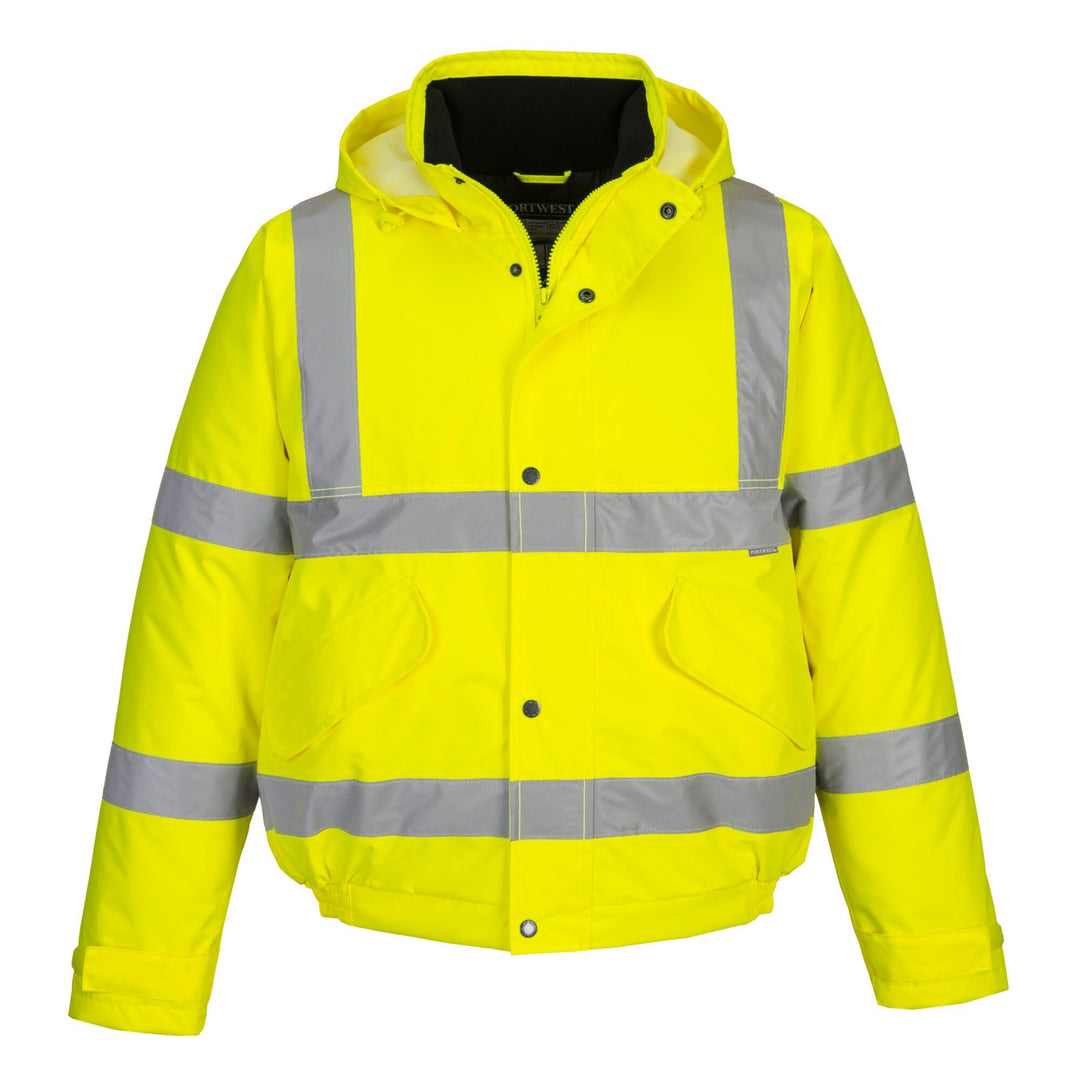 Portwest Bomberjacke mit Reflexstreifen Leuchtend, S
