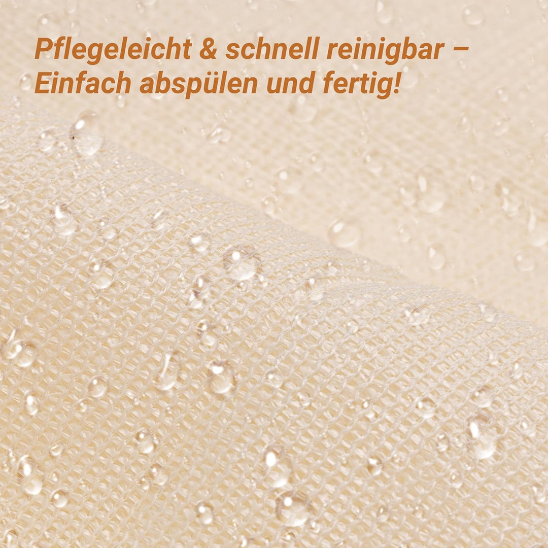 interGo Balkon Sichtschutz Balkonverkleidung Balkonumspannungen UV-Schutz, 90x500cm HDPE Balkonsicht