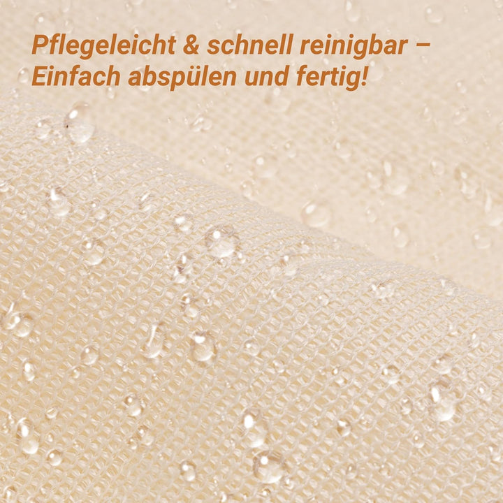 interGo Balkon Sichtschutz Balkonverkleidung Balkonumspannungen UV-Schutz, 90x500cm HDPE Balkonsicht