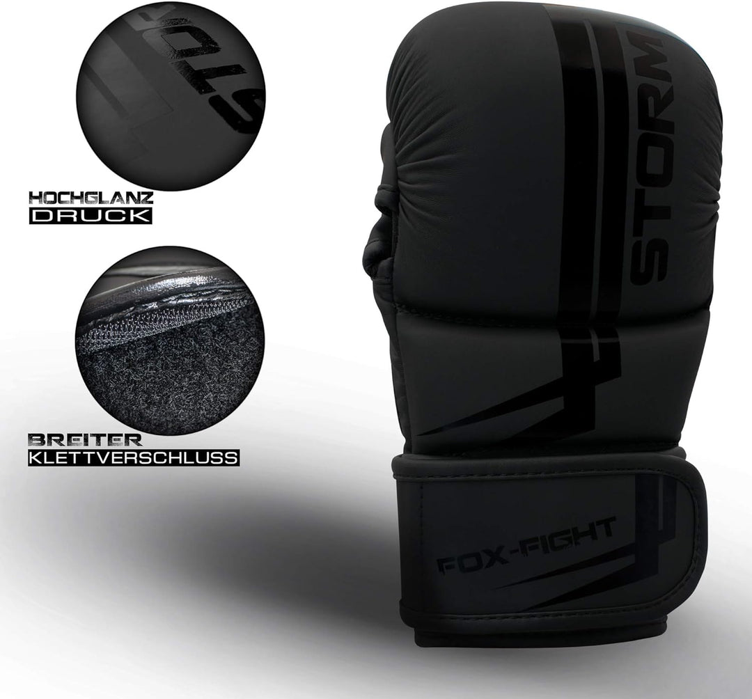 FOX-FIGHT Storm MMA Sparring Handschuhe Shooto Kampfsport Boxsack Sparring Freefight Sandsack Traini