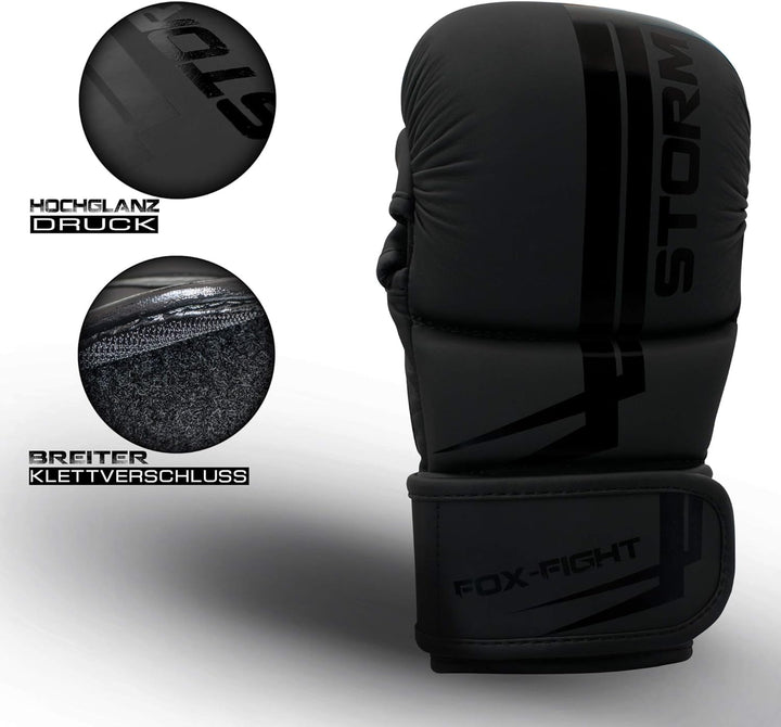 FOX-FIGHT Storm MMA Sparring Handschuhe Shooto Kampfsport Boxsack Sparring Freefight Sandsack Traini