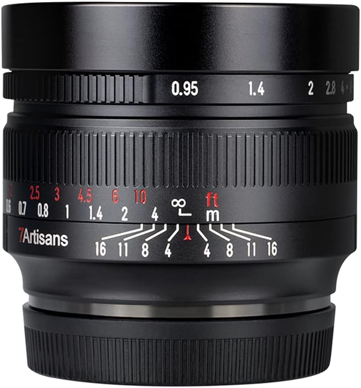7artisans 50mm F0.95 APS-C Portrait Spiegelloses Kameraobjektiv mit grosser Blende Large Aperture Fi