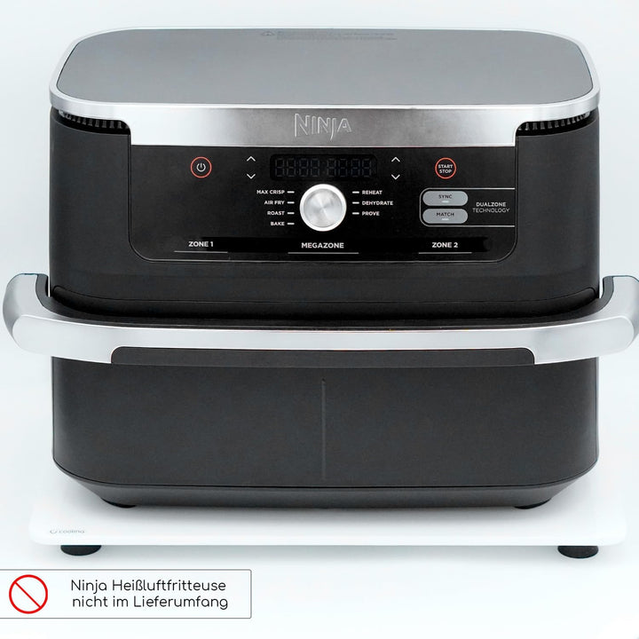 Premium Gleitbrett Gleiter Slider für Ninja Heissluftfritteuse Foodi Flexdrawer 10,4l AF500EU (weiss