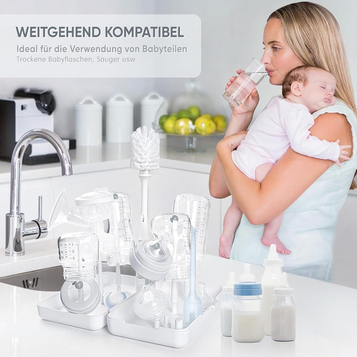 Termichy Trockengestell für Unterwegs,Trockenständer Babyflaschen, Abtropfgestell für Babyflaschen,