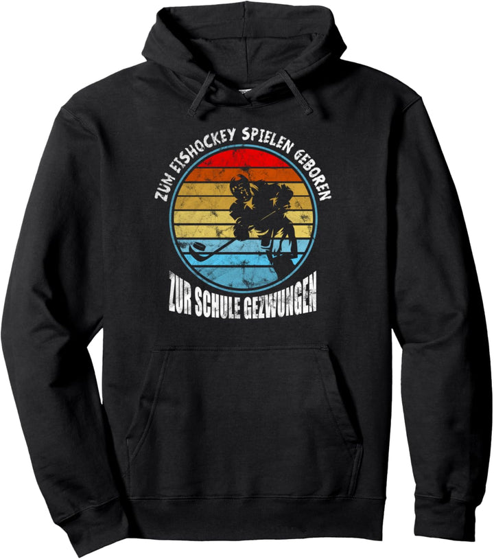 Eishockey Retro Vintage Eishockey geboren Geschenkidee Pullover Hoodie